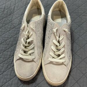 Dolce Vita Beige Sparkle Sneakers
